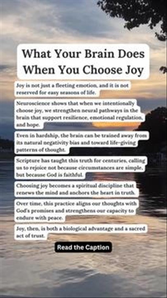 What Your Brain Does When You Choose Joy