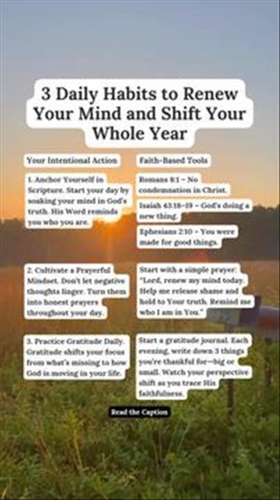 3 Daily Habits to Renew Your Mind and Shift Your Whole Year
