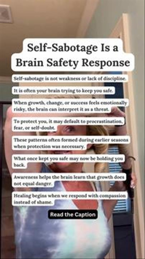 Self-Sabotage is a Brain Safety Response