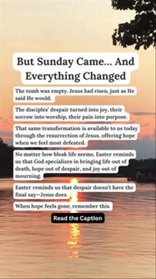 But Sunday Came… And Everything Changed