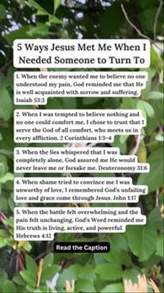 5 Ways Jesus Met Me When I Needed Someone to Turn To