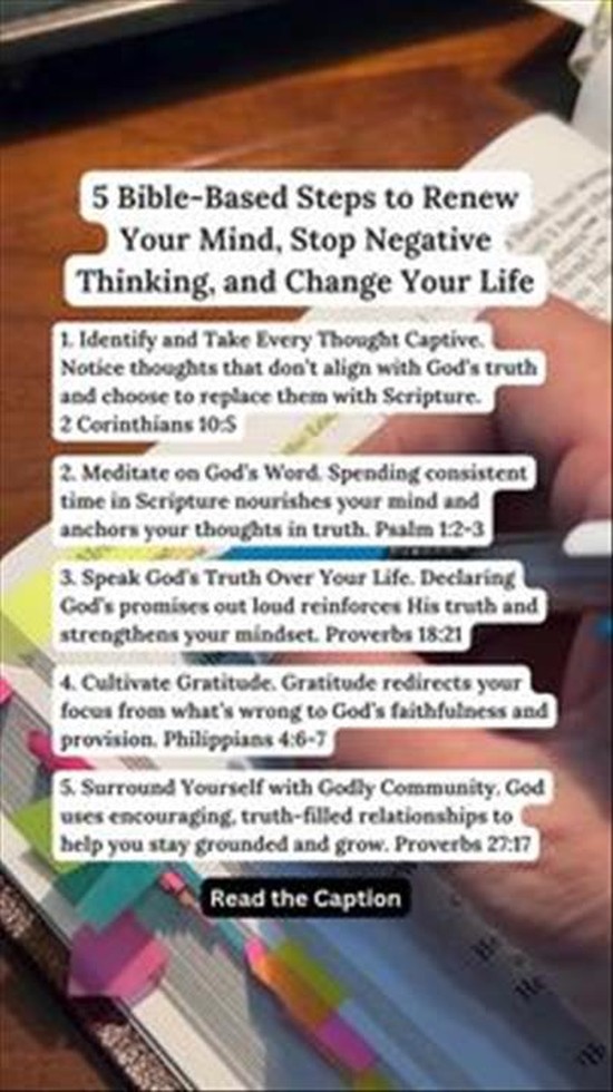 5 Bible-Based Steps to Renew Your Mind, Stop Negative Thinking, and Change Your Life
