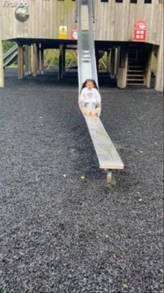 Didn't Know The Slide Was Wet