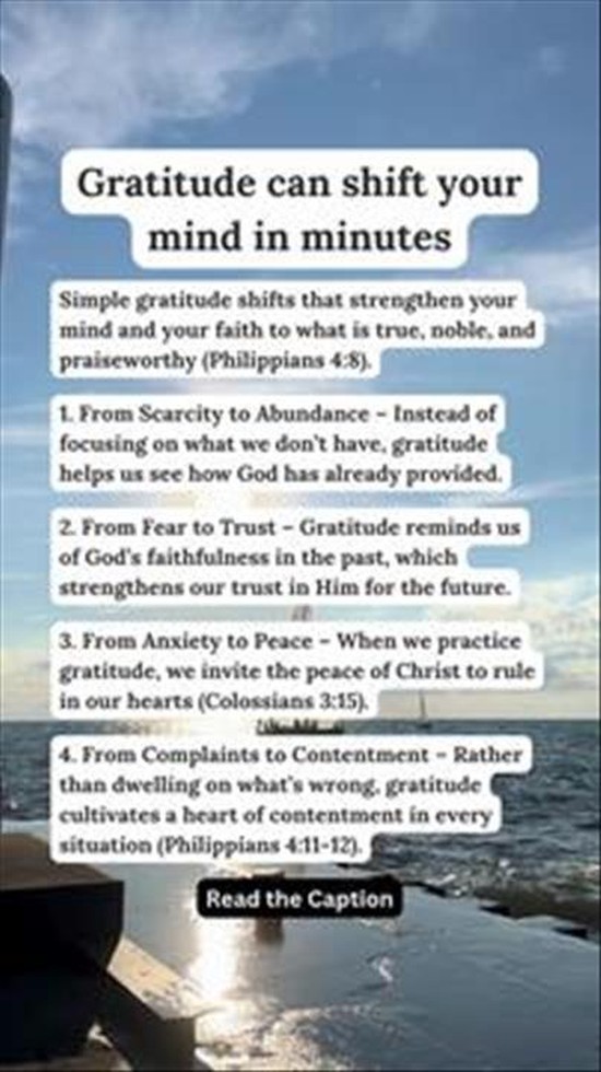 Gratitude Can Shift Your Mind in Minutes