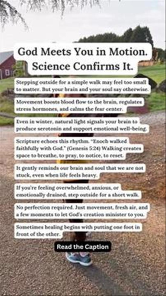 God Meets You in Motion. Science Confirms It.