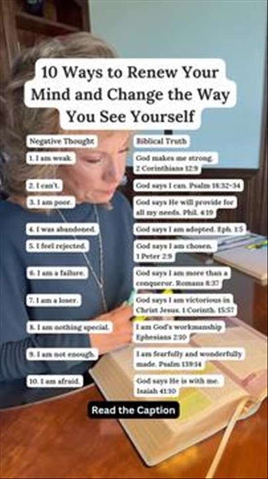 10 Ways to Renew Your Mind and Change the Way You See Yourself