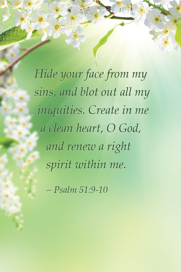 Psalm 51:9-10