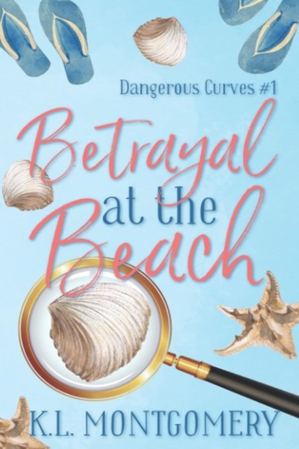 Book cover of Betrayal at the Beach by kl montgomery, christian mystery authors