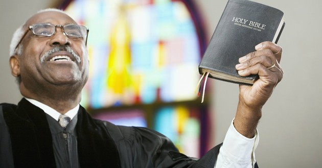 pastor preaching bible