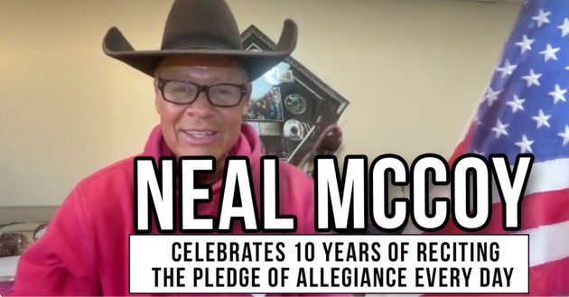 Neal McCoy Celebrates 10 Years of Reciting the Pledge of Allegiance Every Day