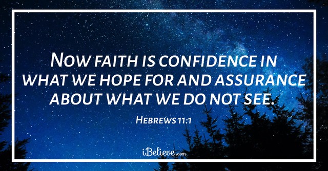 God is in control scripture hebrews 11:1