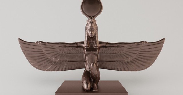 Metal statue of an Egyptian goddess-what is a graven image