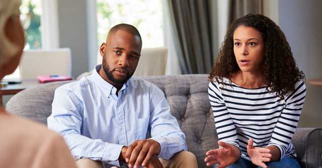 couple in marriage counseling