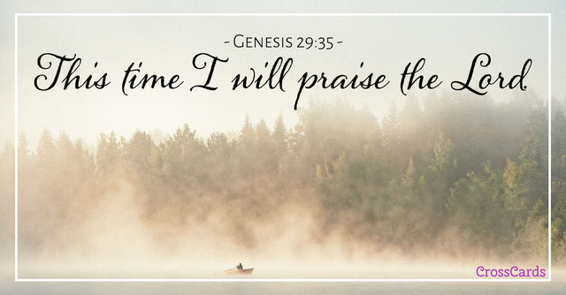 Genesis 29:35 Scripture card