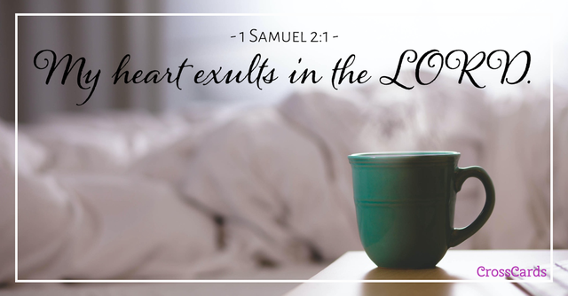 1 Samuel 2:1 Scripture Card