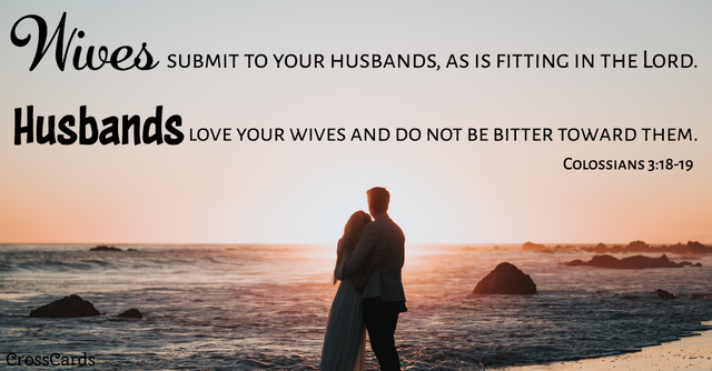 Colossians 3:18-19 Scripture Card