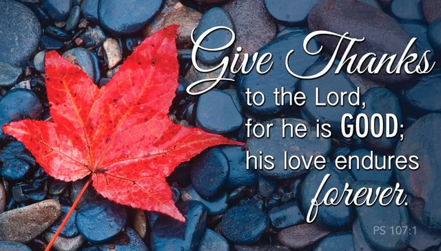 Thanksgiving Bible Verses