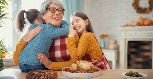 grandma at thanksgiving holiday