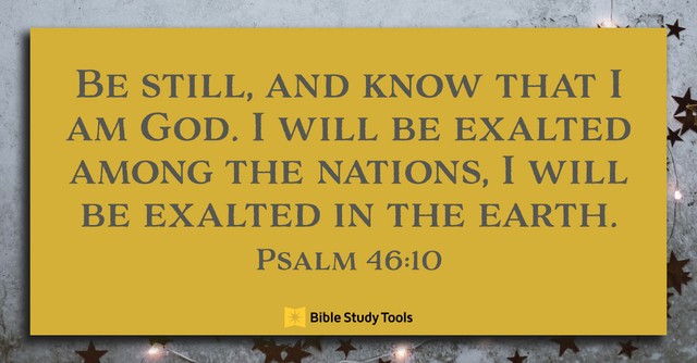 Psalm 46:10