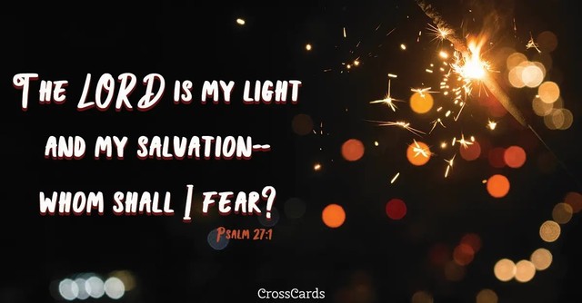 Psalm 27:1 Scripture card