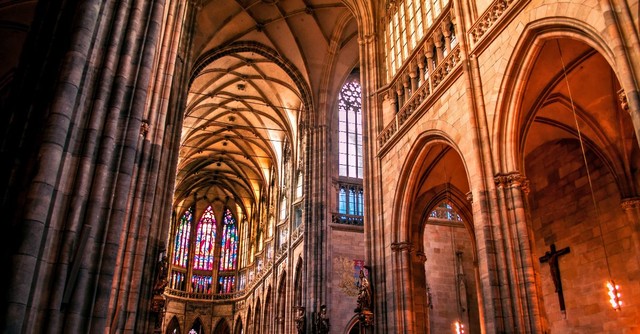 Inside of a cathedral