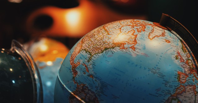 A globe of the world