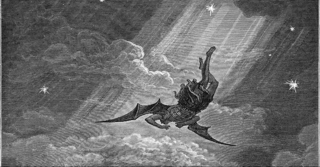 satan falling from heaven