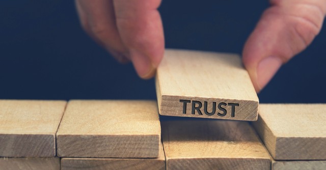 Trust block placed in a missing section, trust the lord is my shepherd