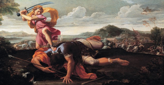 David slaying Goliath