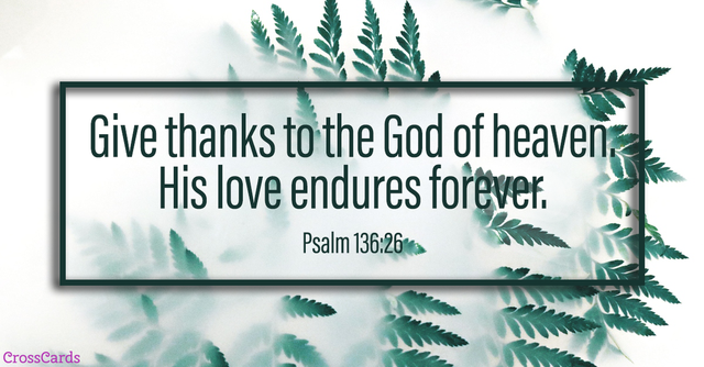 Psalm 136 Scripture card
