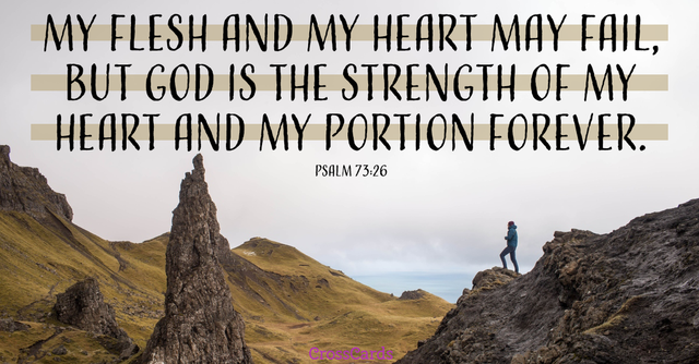 god is in control bible verses psalm 73:26