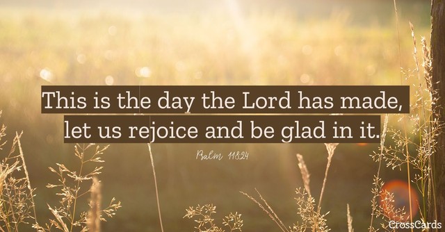 Psalm 118:24 Scripture card