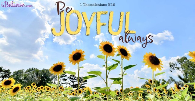 be joyful always, inspirational image