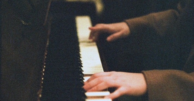 man playing piano