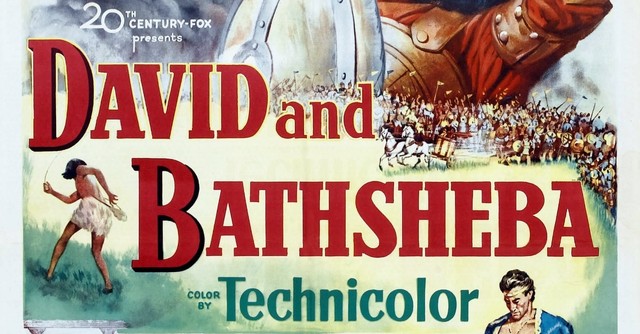 David and Bathsheba 1951 poster, top 10 bible movies of all time