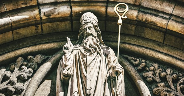 Saint Patrick statue at St Patrick's Church Belfast, saint patrick