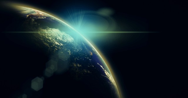 Light on the curvature of the earth