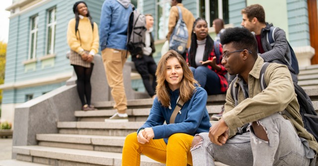 group of college students,
