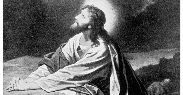 Jesus praying in Gethsemane, dark night of the soul