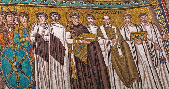 Famous mosaic in early christian church