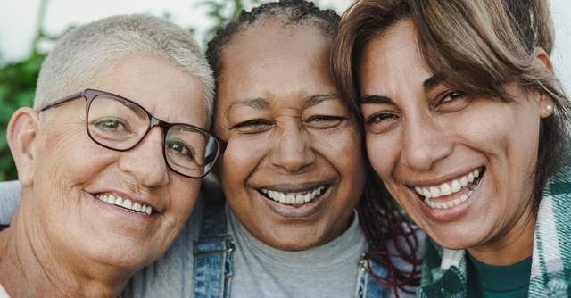 Friends laughing; finding true friends in life, and faith.