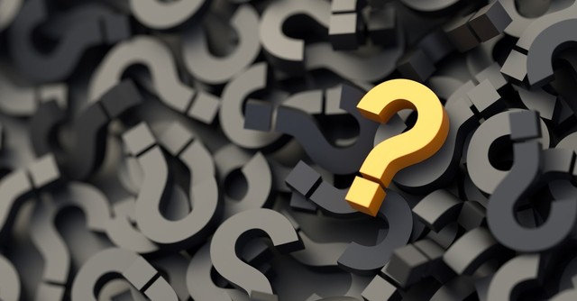 pile of question marks
