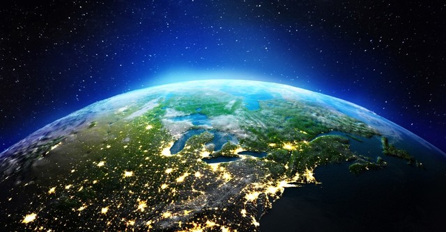 light spreading across globe's surface, signs of the end times