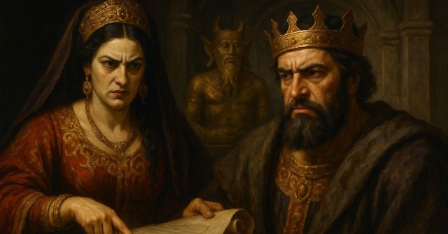 Jezebel and Ahab; villains of the Bible