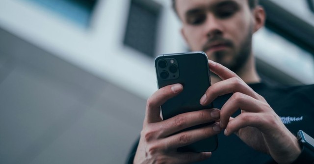 Man on his phone