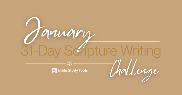 January Scripture Writing cover image
