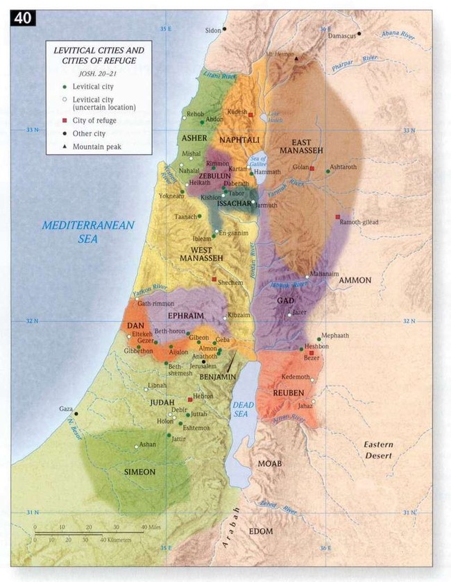 Salem In The Bible Map City Of Refuge: Biblical Meaning And Examples