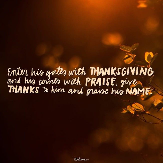 Devotional For Giving Thanks