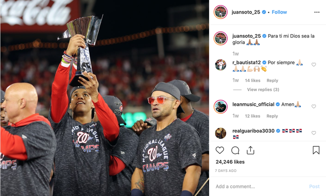 Washington Nationals Anthony Rendon, Juan Soto, Victor Robles