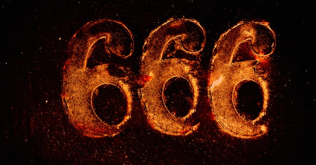 number 666 in flames